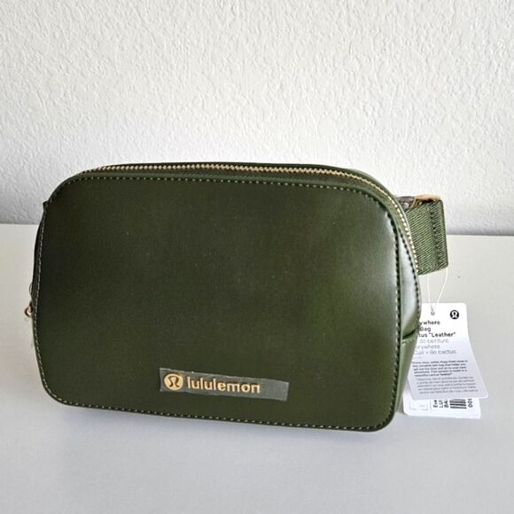 NWT Lululemon | Everywhere Belt Bag 1L Leather Alternative Cactus Purse - Picture 4 of 9